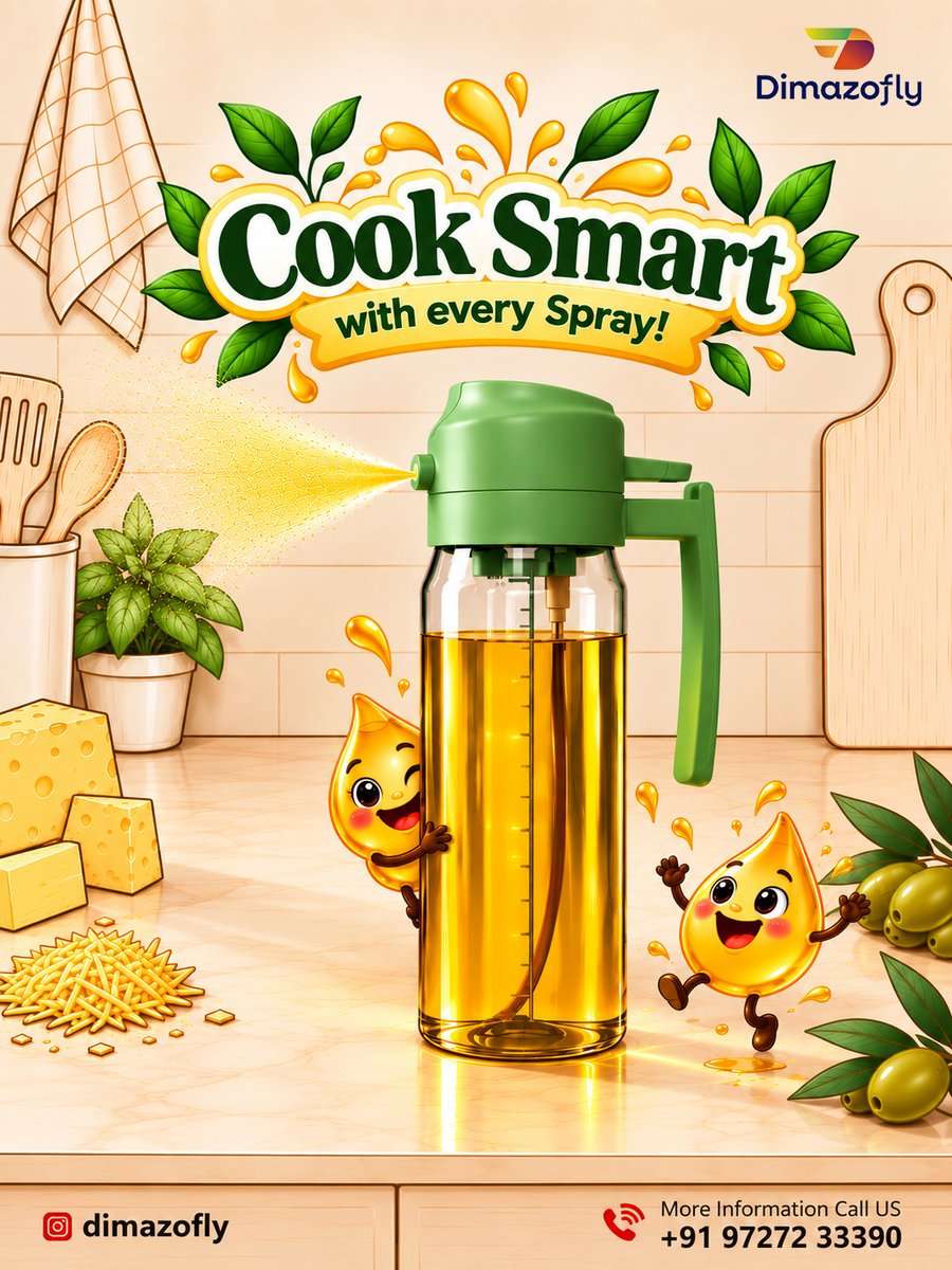 kitchenwareDim's tweet photo. ✨ Cook Smart. Spray Easy. Cook Better! 💚🫒

#kitchengadgets #kitchenessentials #cookinghacks #smartkitchen #oilsprayer #reelsındia #ınstagramreels #ᴛʀᴇɴᴅɪɴɢʀᴇᴇʟs #ᴇxᴘʟᴏʀᴇᴘᴀɢᴇ #madeinindia #dimazofly https://t.co/rbY8o0EfgD