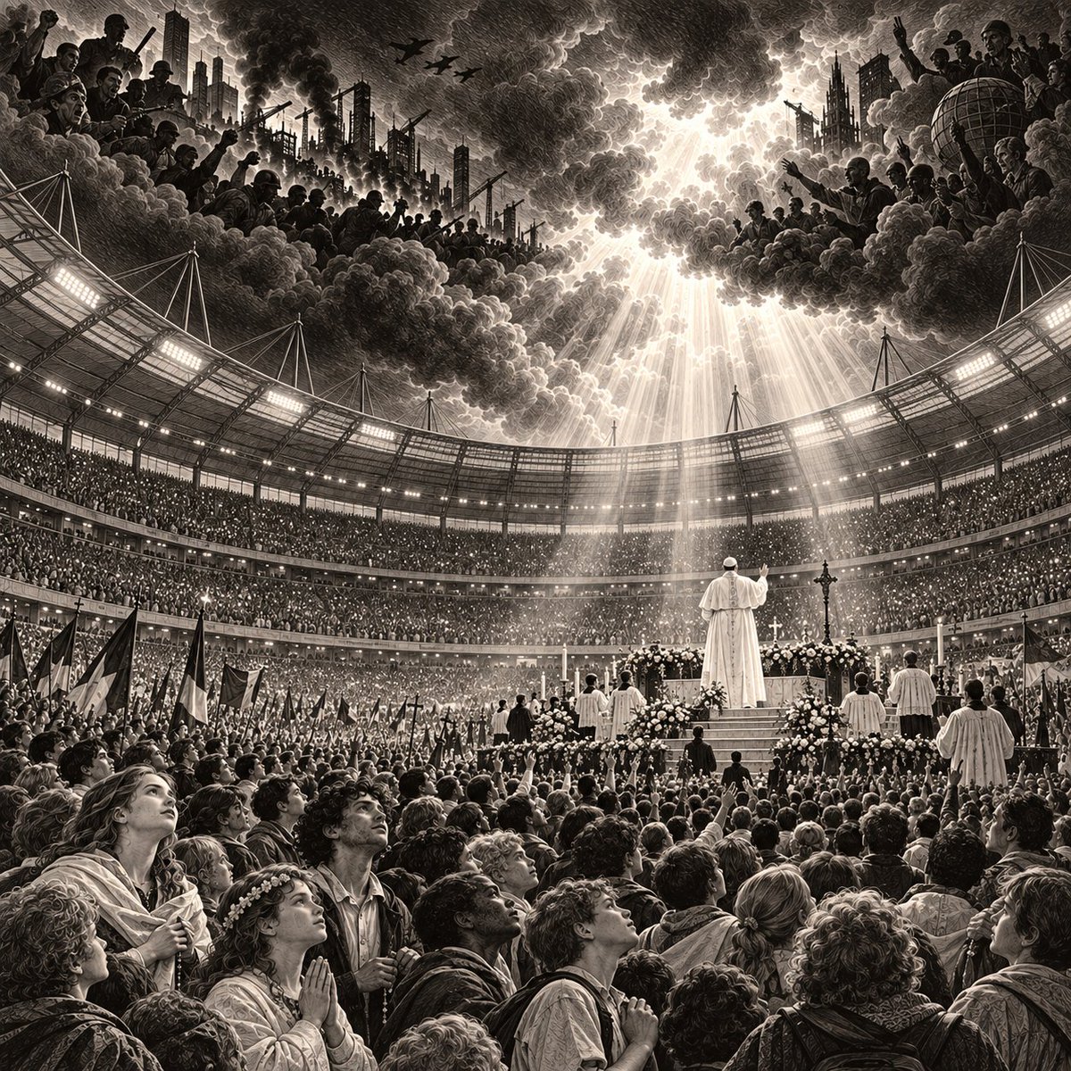 ApologetaX's tweet photo. Non era un concerto dei Coldplay e neppure l’ultima tappa del Tour de France. Era il Papa.

E davanti a quelle immagini arrivate dalla Francia nei giorni scorsi mi sono fermato.
Ottocentomila persone a Parigi, lungo gli Champs-Élysées e a Place de la Concorde, per la Messa celebrata da Leone XIV. Circa 150.000 a Lourdes. E, forse ancora più sorprendente, 80.000 giovani tra i 17 e i 35 anni riuniti allo Stade de France per una veglia di preghiera
Ottantamila giovani. Nello Stade de France. A pregare.
Nella Francia del 2026.

Fermiamoci un momento su quest’ultima frase. Perché stiamo parlando della Francia, uno dei Paesi europei nei quali la secolarizzazione è stata più profonda e nel quale la laicità è diventata parte integrante dell’identità nazionale.
Eppure erano lì. A decine di migliaia.
Forse vediamo soltanto l’umanità che fa più rumore
Quello che ho provato guardando quelle immagini non è stato entusiasmo religioso. È stato, prima di tutto, sollievo. E poi speranza.
Perché da qualche anno abbiamo la sensazione di vivere immersi in un’umanità sempre più aggressiva, volgare, narcisista, rancorosa.
La incontriamo sui social, dove l’insulto precede ormai quasi sempre il ragionamento. La vediamo nelle strade. La ascoltiamo nei dibattiti pubblici.
La ritroviamo nella politica, nella televisione, nelle curve degli stadi, nelle guerre quotidiane tra tribù digitali che sembrano incapaci persino di concepire l’esistenza di qualcuno che la pensi diversamente.
E siccome questa umanità urla, finiamo per convincerci che sia l’umanità intera.
Forse è questo l’inganno. Ciò che fa più rumore non è necessariamente ciò che è più numeroso. Esiste un’altra umanità. Forse meno visibile. Forse meno interessante per gli algoritmi.
Sicuramente meno redditizia per quella macchina dell’indignazione che ormai alimenta una parte consistente dell’informazione e dei social network.

Un’umanità che non passa la giornata a odiare qualcuno. Che non sente il bisogno di trasformare ogni discussione in una guerra. Che continua ad avere bisogno di comunità, silenzio, senso, spiritualità, appartenenza.
E persino, parola ormai quasi imbarazzante, speranza.
A Parigi e a Lourdes quell’umanità, per qualche giorno, è uscita allo scoperto.
Ed era enorme.
E c’erano soprattutto i giovani Questo, almeno per me, è il dato più sorprendente.
Perché sarebbe facile archiviare tutto come la grande manifestazione di un cattolicesimo anziano che si riunisce un’ultima volta attorno al proprio simbolo.
Ma allo Stade de France c’erano 80.000 ragazzi e giovani adulti.  E non sembra neppure un episodio isolato.
Non significa che la Francia stia improvvisamente tornando cattolica. Sarebbe una conclusione semplicistica. Significa però che forse sta accadendo qualcosa che merita di essere osservato senza i soliti pregiudizi.
Forse una parte delle nuove generazioni, cresciuta nella società più connessa, tecnologica, individualista e materialmente ricca della storia, sta scoprendo che tutto questo non risponde necessariamente a tutte le domande.
E allora cerca. Dove arriverà non lo sappiamo. Ma cerca.
Lo dico da non praticante
A questo punto è necessaria una precisazione. Io non sono un bigotto. E non sono neppure un cattolico praticante. Ho dubbi. Molti. Alcuni probabilmente irrisolvibili.
Non possiedo quella certezza della fede che ammiro in altre persone e non so nemmeno se la possiederò mai. E proprio per questo ciò che ho visto in Francia mi ha colpito ancora di più.
Perché non avevo bisogno di condividere ogni convinzione di quelle persone per riconoscere ciò che avevo davanti. Centinaia di migliaia di esseri umani riuniti pacificamente. Famiglie, Anziani, Malati, Bambini. E decine di migliaia di ragazzi.
Persone che, almeno per qualche ora, non erano riunite contro qualcuno, ma attorno a qualcosa.
La differenza non è piccola. È gigantesca. Nessuna indulgenza verso la Chiesa. Naturalmente tutto questo non cancella niente. Non cancella gli scandali. Non cancella gli abusi. Non cancella gli errori, le omissioni, le ipocrisie e le responsabilità che hanno colpito duramente la credibilità della Chiesa cattolica, anche in Francia.
Ma proprio per questo ciò che è accaduto assume forse un valore ancora maggiore. Perché quella folla non arrivava dopo anni di trionfi. Arrivava dopo anni di crisi.
Leone XIV ha davanti un’occasione enorme
E qui arriva la responsabilità di questo Papa. Leone XIV non dovrebbe considerare quelle folle come un successo personale. Sarebbe il modo più rapido per disperderle. Non dovrebbe trasformarle in una celebrazione del potere della Chiesa.
Dovrebbe fare esattamente il contrario: Ascoltare quello che stanno dicendo.
Perché forse quelle centinaia di migliaia di persone stanno dicendo che, dentro società che sembravano avere definitivamente archiviato Dio, continua ad esistere una domanda spirituale.
Forse stanno dicendo che la modernità ha dato all’uomo strumenti straordinari ma non necessariamente tutte le risposte.
Forse stanno dicendo che una parte dell’Occidente è molto meno impermeabile alla trascendenza di quanto abbiamo raccontato per anni.
Questa occasione Leone XIV non deve disperderla. E soprattutto non deve tradirla. Deve coltivarla. Deve portarla nei Paesi nei quali il cristianesimo sembra ormai ridotto a patrimonio architettonico, festività sul calendario e ricordo dei nonni.
Deve parlare soprattutto ai giovani. Non cercando di trasformarli in soldati di una nuova guerra culturale, ma offrendo loro qualcosa che il nostro tempo sembra faticare tremendamente a produrre: un significato.
Il mondo non è soltanto quello che urla.
Forse è questa la cosa che mi porto dietro da Parigi e da Lourdes.
Non una conversione. Non una certezza improvvisa. Una consolazione.
Abbiamo costruito un sistema dell’informazione nel quale un delinquente che spacca una vetrina può diventare più visibile di diecimila persone che aiutano qualcuno.
Un insulto viaggia più velocemente di una carezza. La rabbia genera più clic della gentilezza. L’odio produce più engagement della misura. E così, giorno dopo giorno, rischiamo di scambiare la parte più rumorosa dell’umanità per l’umanità intera.
Non è così. Parigi ce lo ha ricordato. Lourdes ce lo ha ricordato. Ottantamila giovani allo Stade de France ce lo hanno ricordato.
Esiste un’altra umanità.
Non so se sia maggioranza o minoranza. E forse, per una volta, non mi interessa nemmeno contarla. Mi basta sapere che c’è. Che è viva. Che riesce ancora a riempire una piazza, uno stadio, una città. Che mentre una parte del mondo urla, insulta, distrugge e pretende continuamente un nemico, milioni di altre persone continuano silenziosamente a cercare qualcosa di diverso.
Un senso. Una comunità. Una speranza. Forse persino Dio.
E se questa umanità esiste ancora, allora non tutto è perduto.
Ma c’è una condizione. Che smetta di credersi sola. Che smetta di lasciare il palcoscenico esclusivamente a chi urla più forte. Che trovi il coraggio di mostrarsi, di parlare, di occupare pacificamente lo spazio pubblico.
Perché il futuro non appartiene necessariamente a chi fa più rumore. Appartiene anche a chi, nel rumore, riesce ancora a sentire qualcosa.

#Apologeta #PapaLeoneXIV #LeoneXIV #Parigi #Lourdes #Francia #Cristianesimo #Fede #Spiritualità #Giovani #Speranza #Società #Occidente #PensieroCritico