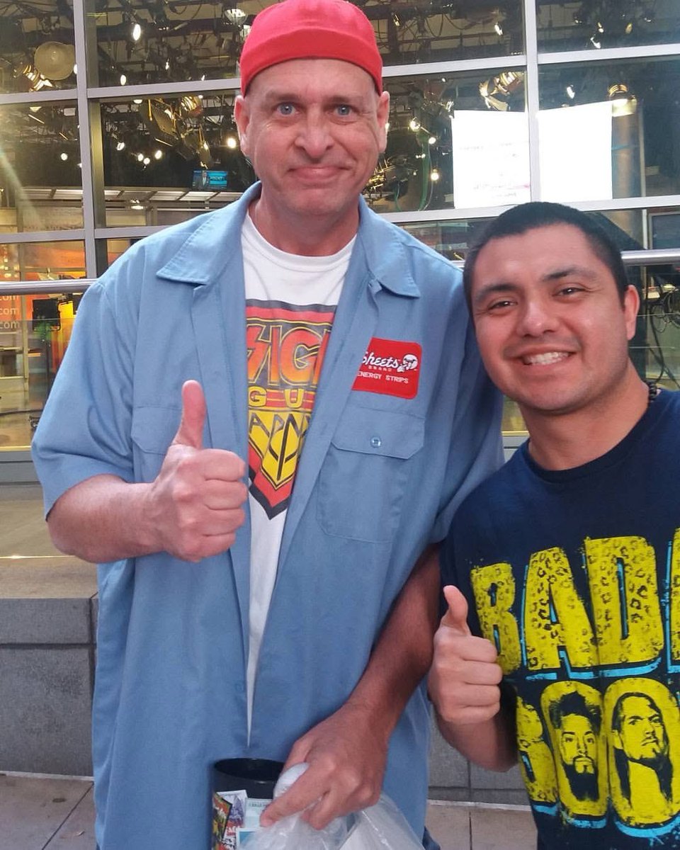 Willyrey325's tweet photo. A little late, but RIP Rick the Sign Guy. Every time I would go to a wrestling event. I would always look forward to spotting Rick in the crowd. He always had funny creative signs. 
#wrestling #RicktheSignGuy https://t.co/cWqwSsRX1c