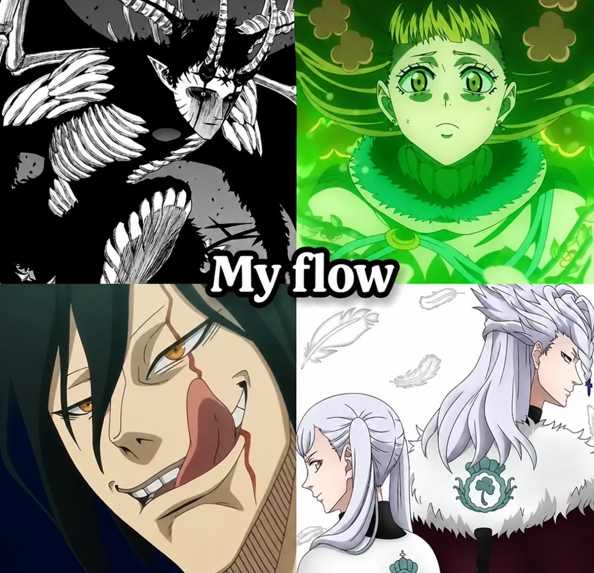 OfficialTresure's tweet photo. 🤔 Funny how people say Black clover is a copy of Naruto but dispute’s the fact that Bleach is more of a copy of Black clover. https://t.co/ziSlTzPM97