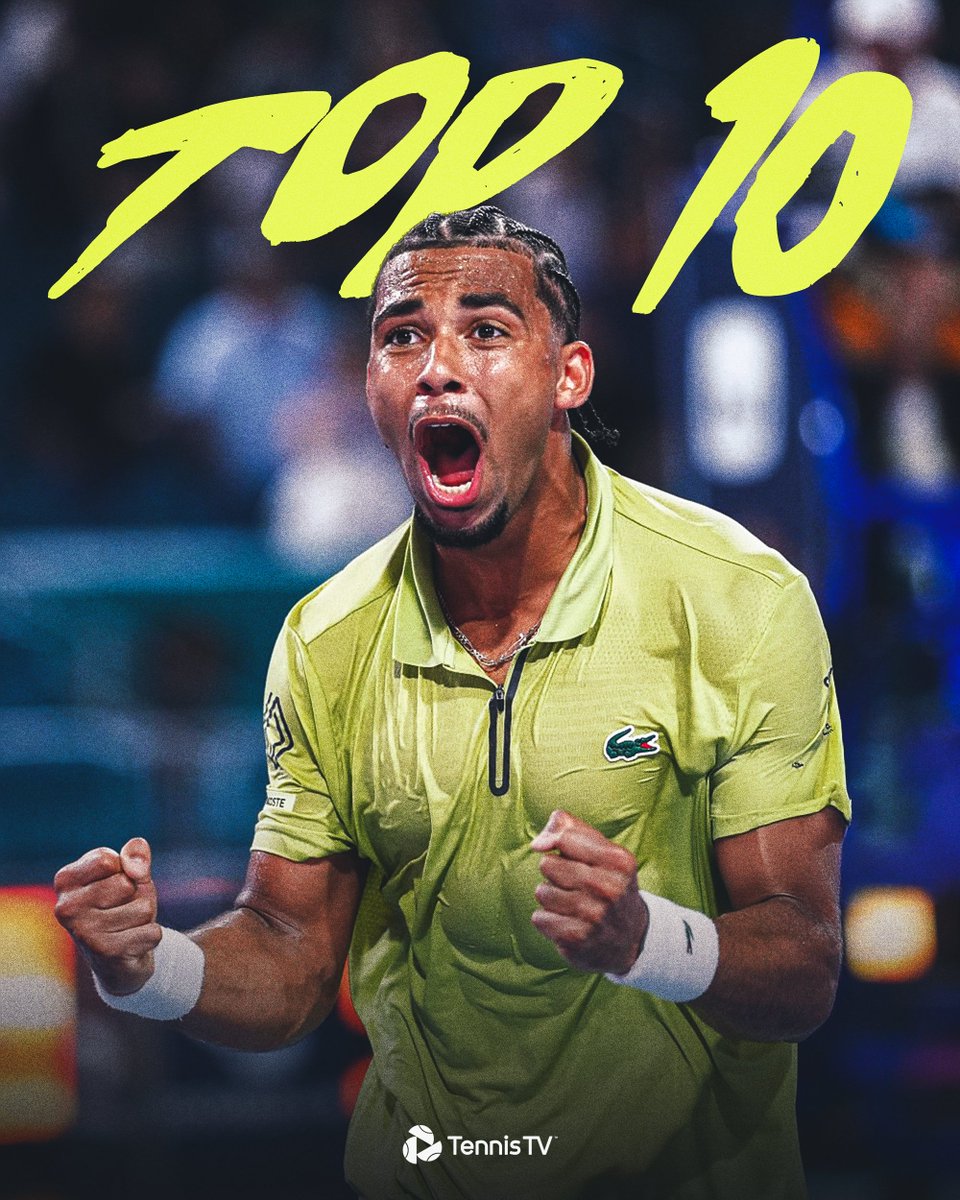 TennisTV's tweet photo. New heights for Arthur Fils 📈

The Frenchman rises to a career-high No. 9 🤝 https://t.co/9nMQp5zI4K