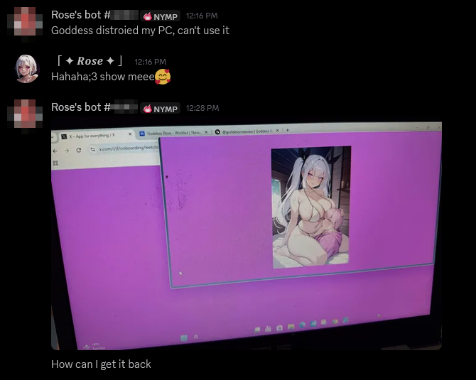 GoddessRoseOwO's tweet photo. here's the result~🥰

complete PC destruction.❤️‍🔥

who's next?💋 https://t.co/tWuawfUpOj