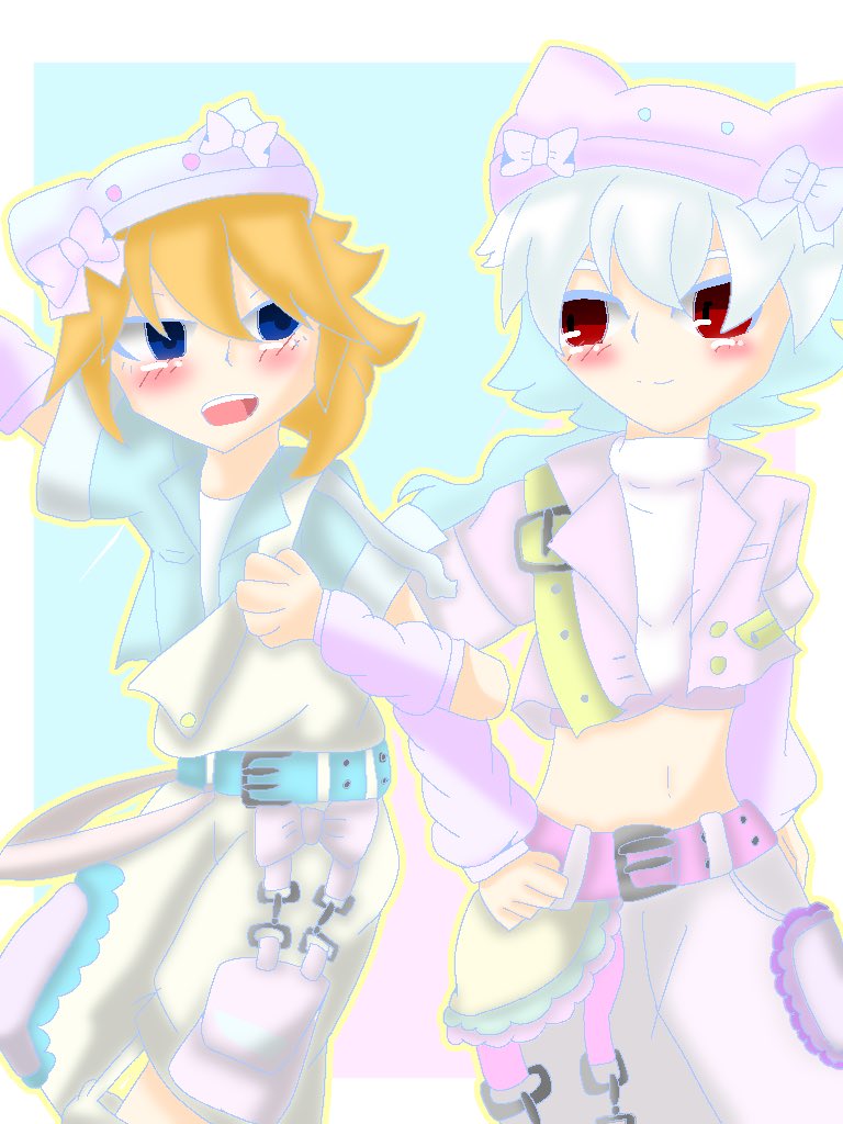 Rose_s2_K's tweet photo. 沼にハマったら恒例のこのイラスト描きたいんだけど、、
ハマってるカプ2個あるから迷ってるんですよねぇ… https://t.co/zuueG1rbMc