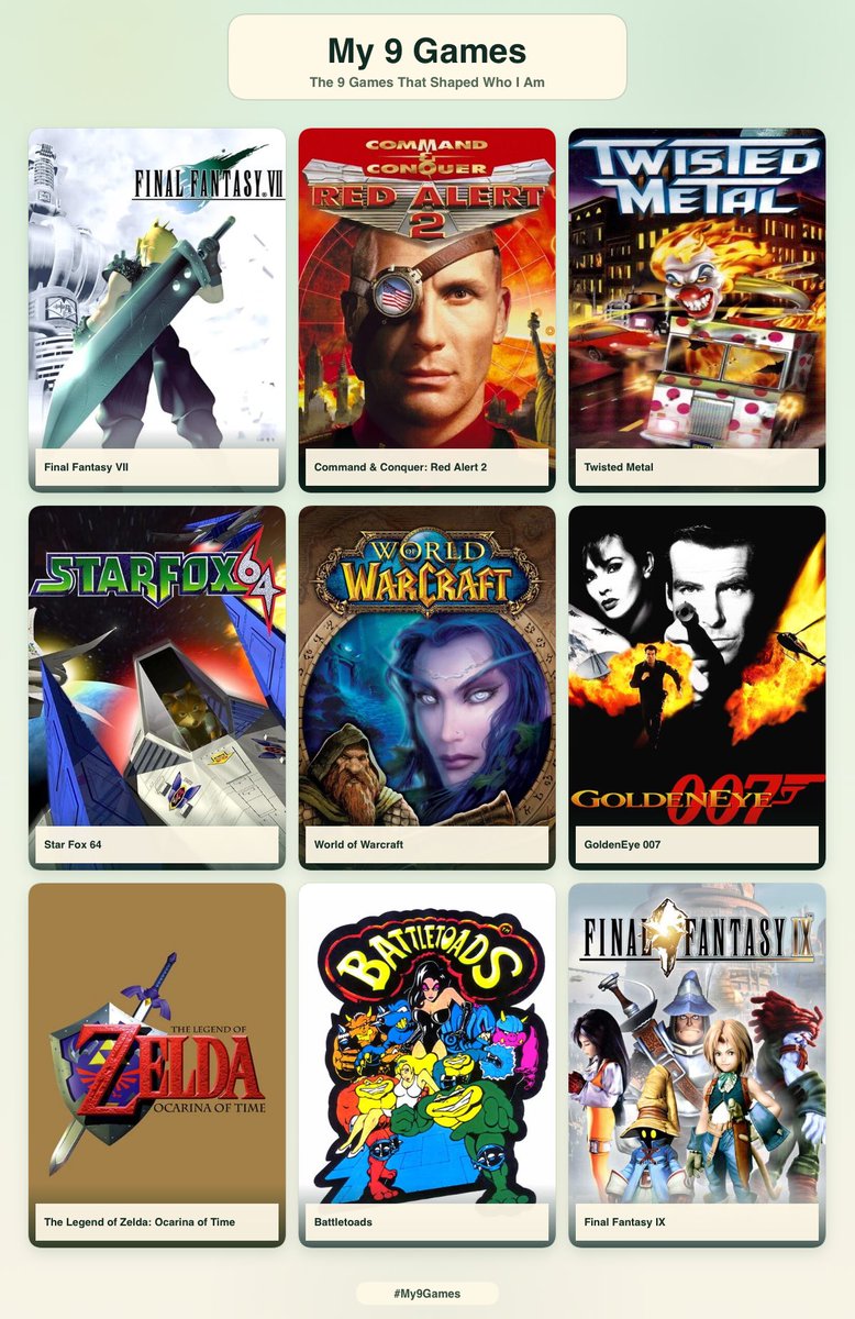 jeffhodsdon's tweet photo. My 9 games https://t.co/f27rtcOneO