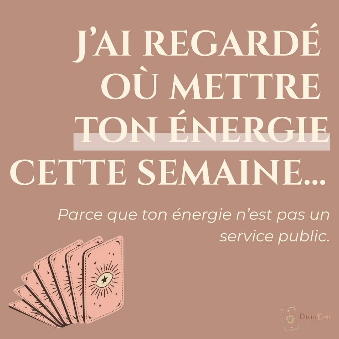divin_emi's tweet photo. 🔋 Où mettre ton énergie ? 🔋

Cette semaine, les cartes te proposent de regarder plus attentivement où part ton énergie : ce qui te retient, ce qui mérite d’être nourri et ce qui pourrait t’aider à avancer.

Choisis la pile qui t’appelle et découvre ton message.

🤍 https://t.co/Bz1QteNWo3