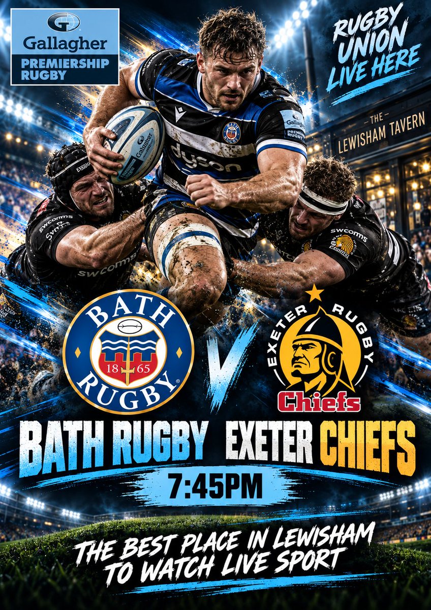 TavernLewisham's tweet photo. 🔥 THREE SPORTS. ONE HUGE NIGHT!

🎯 World Grand Prix darts from 7pm
⚽ Ukraine v Northern Ireland @ 7:45pm
🏉 Bath Rugby v Exeter Chiefs @ 7:45pm

Get the group chat moving and get down to The Lewisham Tavern. BRING YOUR VOICES! 🙌

#Lewisham #LiveSport #Darts https://t.co/h6YdmRYEya