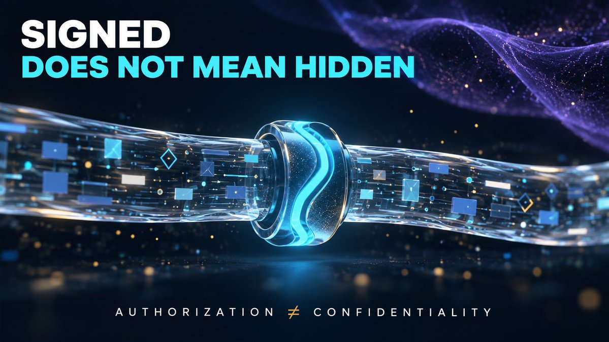 QRYPTARail's tweet photo. "Post-quantum” does not mean “private.”

A post-quantum signature can confirm authorization and detect altered data. It does not hide a transaction’s contents.

Quantum resistance and confidentiality solve different problems.

Security begins by knowing the difference. https://t.co/OE8SmNxi1F