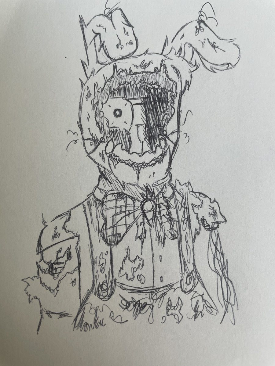 Noxalicous's tweet photo. Withered Freddy &amp; Bonnie doodles 

#fnaf #fnaf2 #withered https://t.co/hmXQSU3L7K