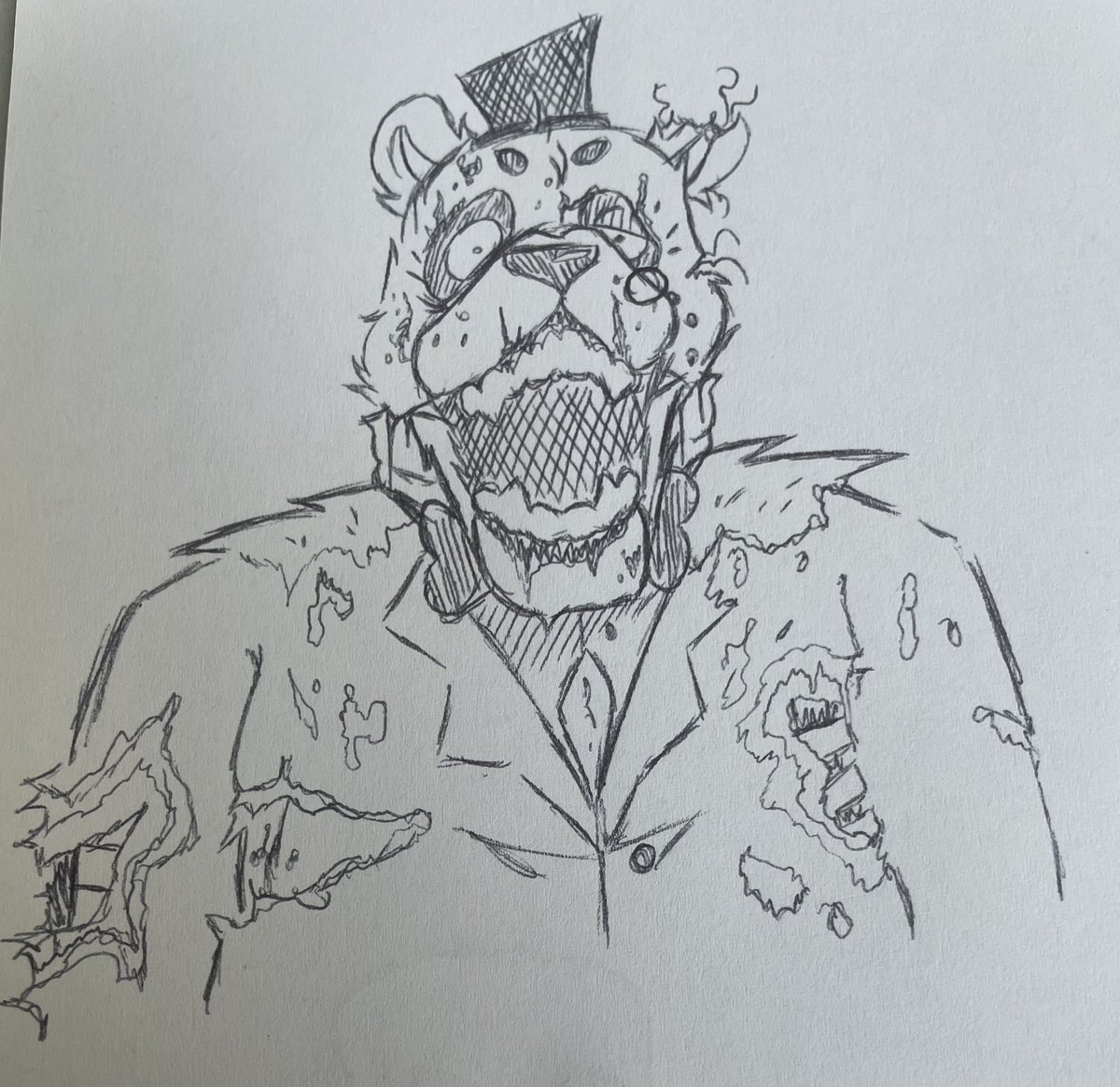 Noxalicous's tweet photo. Withered Freddy &amp; Bonnie doodles 

#fnaf #fnaf2 #withered https://t.co/hmXQSU3L7K