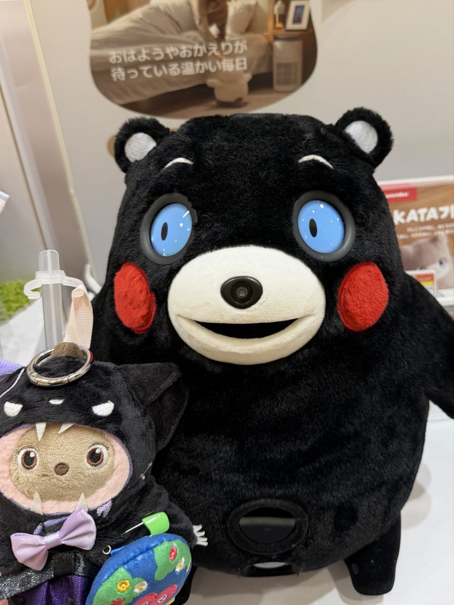 SAKURA78624559's tweet photo. カタフレンズのくまモンバージョン
日本橋三越のビッグカメラへ
可愛いんだけど喋らないんだね〜
残念！
目の表情で語ってくれてるかな😄
ちびきなちゃんと一緒に💕
#KATAフレンズ#日本橋三越#ビッグカメラ#ちびきなこ https://t.co/Fh49fBtBVg