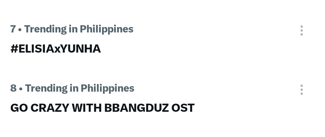 EverythingUnis_'s tweet photo. Our bbangduz is trending 🤭💐

GO CRAZY WITH BBANGDUZ OST
#ELISIAxYUNHA
#엄마가미쳤어요
#ELISIA #엘리시아 
#YUNHA #방윤하 https://t.co/tdK6HHWICs