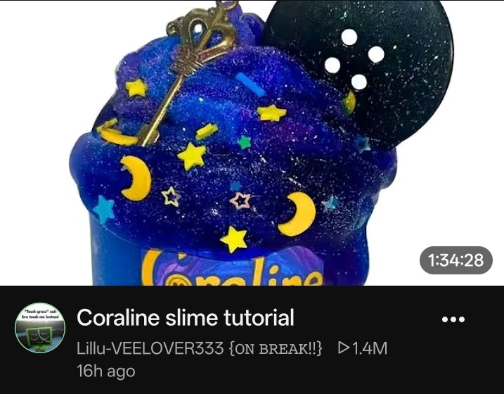sugarsweetnsour's tweet photo. They just uploaded the entire Coraline movie on YouTube then disguised it as a slime video..... 😭😭😭 https://t.co/CXZDaAM0Cr