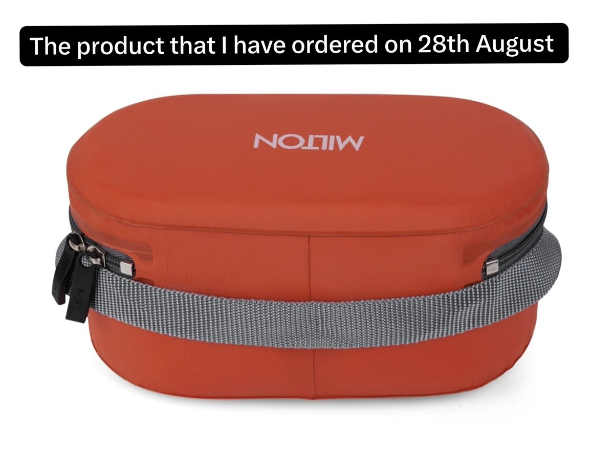 ANuj1309's tweet photo. I don't know what is wrong with @MiltonHomewares after complaining about my previous they again sent me the same wrong product, it's very frustrating now. Kindly let me know what should I do now? I have to cry for my product of ₹200 since one month. Very disgusting service. https://t.co/puvEuXv3bS