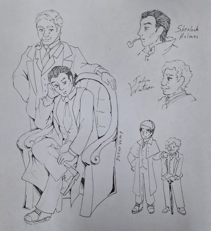 Deearvamp's tweet photo. #JOHNLOCK no meu estilo!! #sherlockholmes #johnhwatson https://t.co/iCGPWe5VnG