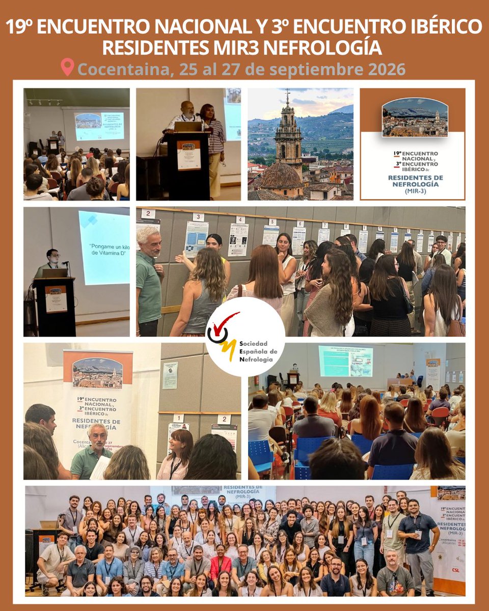 SENefrologia's tweet photo. Gracias a todos los que habéis formado parte del #EncuentroMirNefro26 #FormaciónSenefro, un curso de formación clave para los Residentes de nefrología 👏👏
@torreandfriends @EmiliSanAlv @msalgueira @PVentura_Aguiar @Emor67 @CSL_spain https://t.co/A8t6YiFzoG