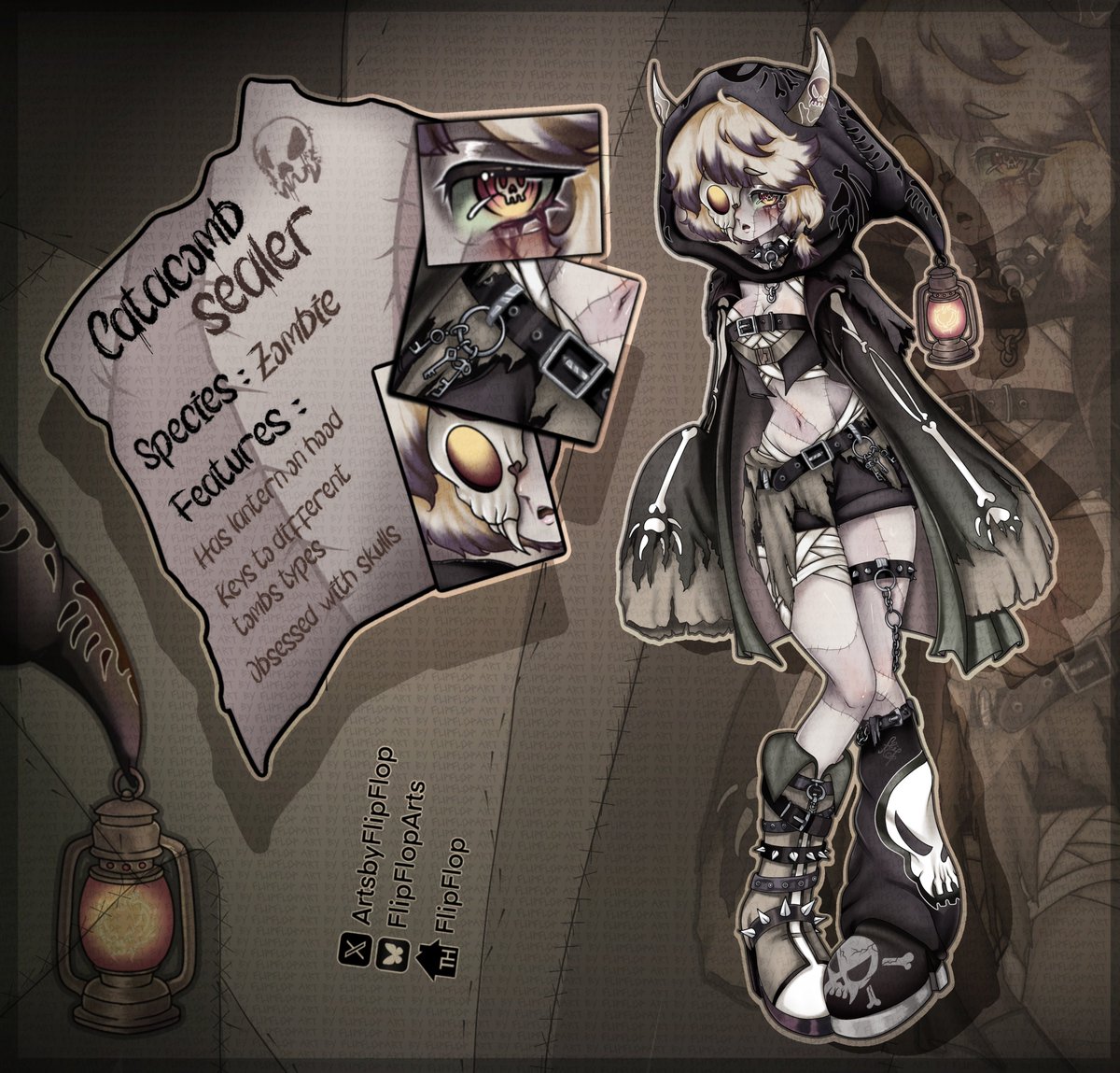 ArtsbyFlipFlop's tweet photo. Skulls obsessed Zombie #Adoptable
#adopt #vrmodel #zombie #oc
Details in comments https://t.co/JXOYFHjVGC