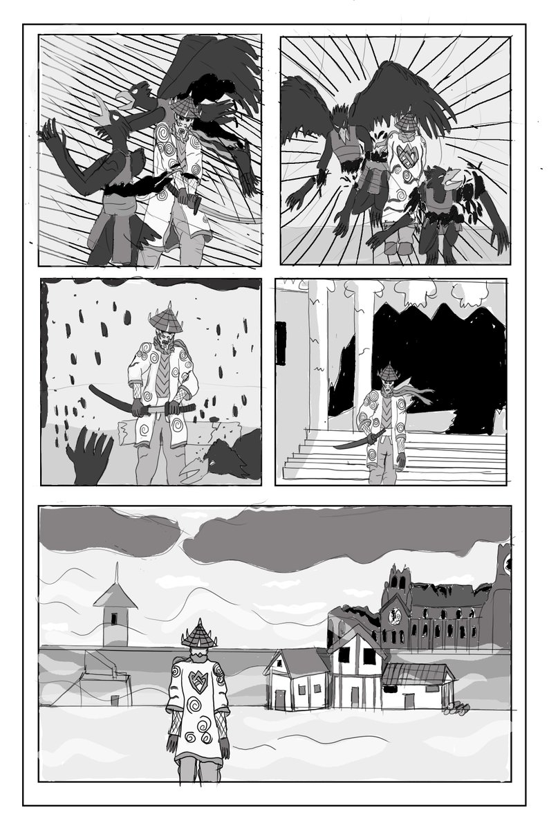 brien_shane's tweet photo. here's Artwork i did for my 4 page story Ronin of Cork i did for last years anthology comic by the cork comic creators, forgot to post it last year. #comicartwork #ronin #corkcity https://t.co/I08apeQjGA