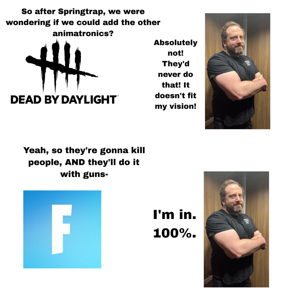 dbdcodes's tweet photo. I mean, sure, why the hell not? #DeadbyDaylight 

🔗 aLeoAlvarezKinnie https://t.co/TNg4fDaxaI