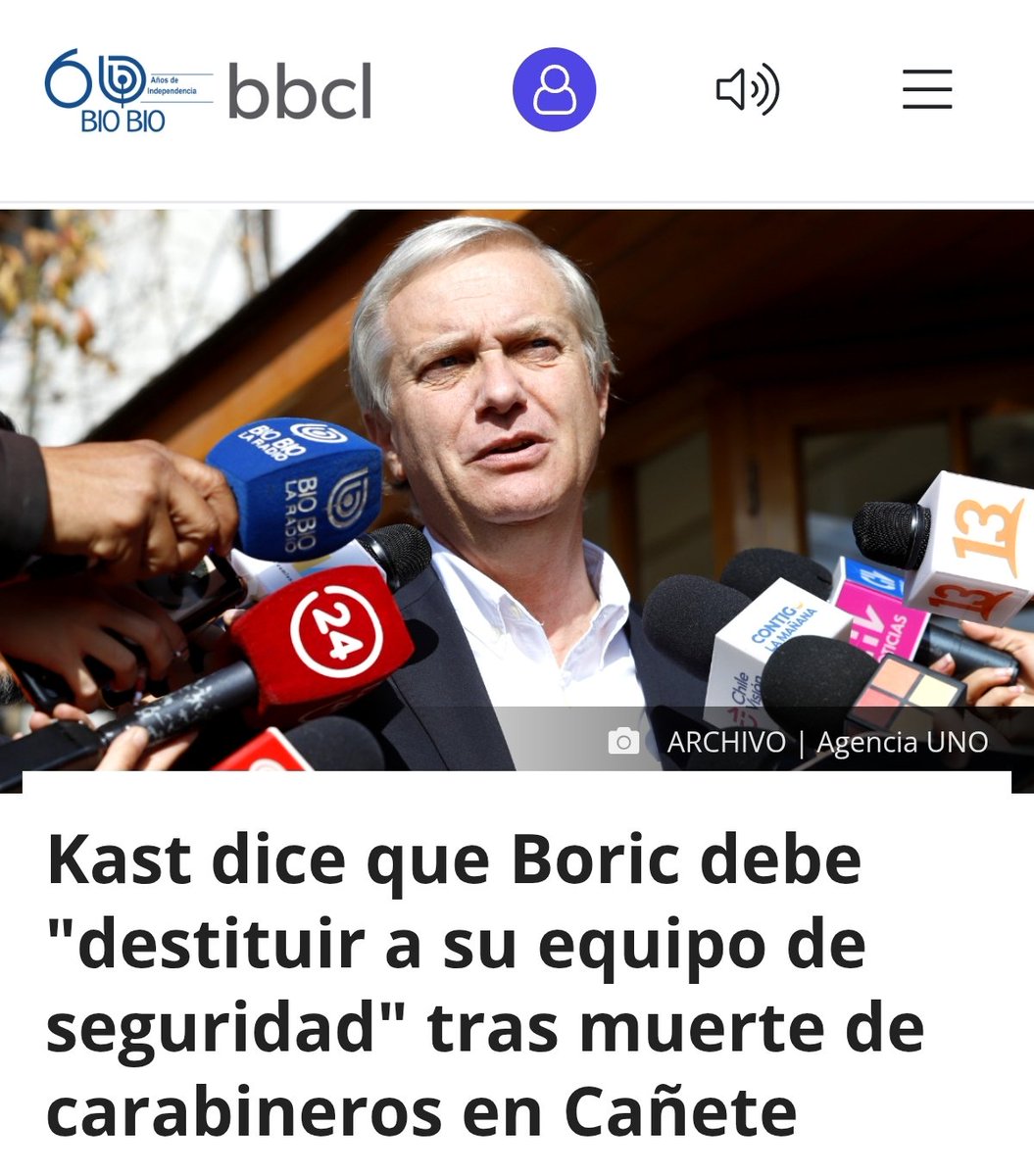 WinfriedHempel's tweet photo. Esto decía José Kast el año 2024 ante un Carabinero asesinado 👇 https://t.co/KcP77Gq0J8