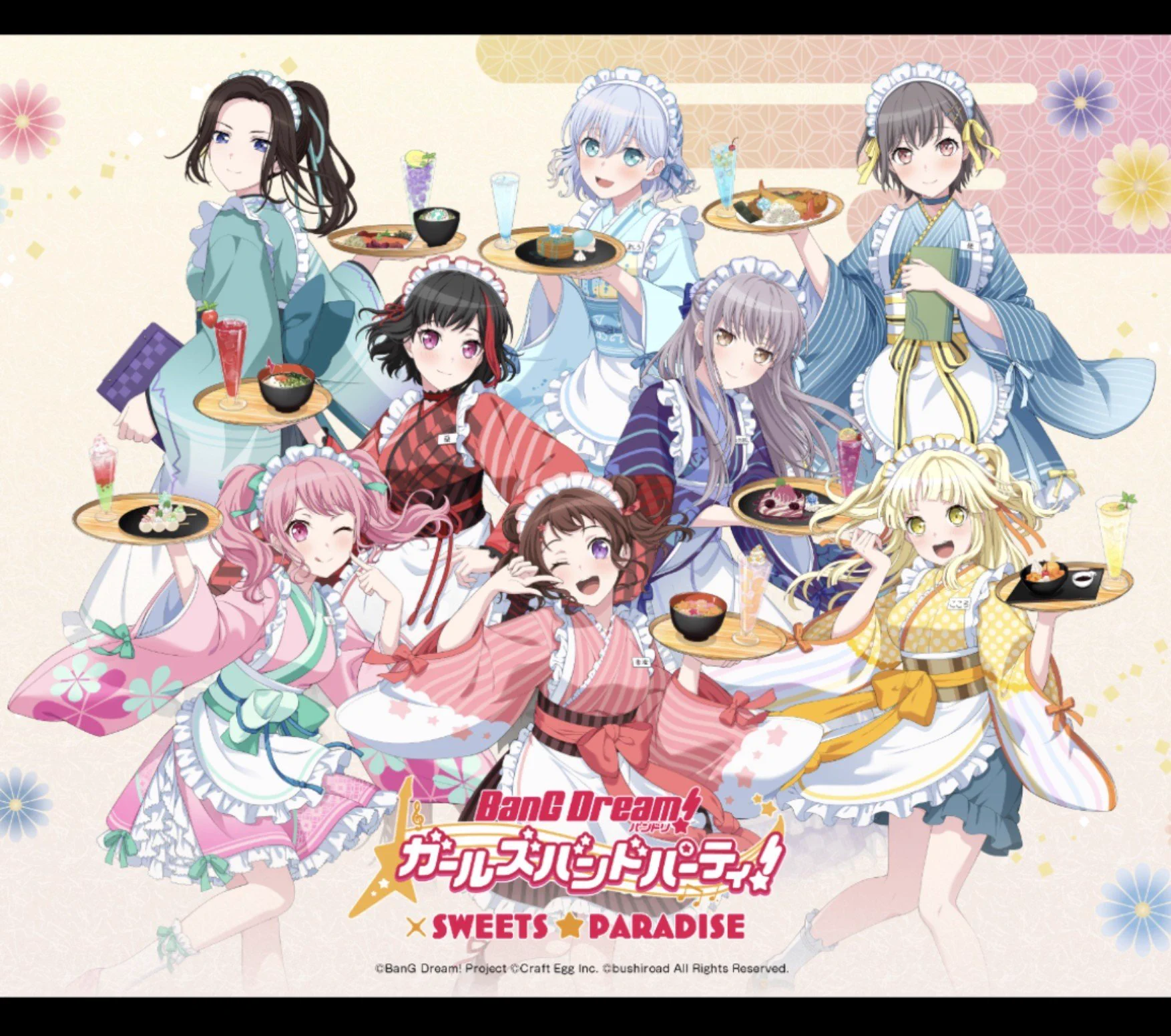 BanG Dream! × スイーツパラダイス オブリビオニス　6点セット バンドリ！アワーノーツ on X: 