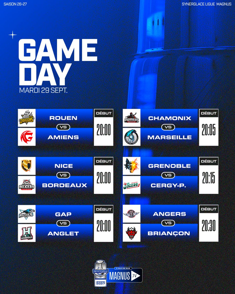 LigueMagnus's tweet photo. La sixième journée s'annonce 𝐢𝐧𝐭𝐞𝐧𝐬𝐞, avec plusieurs chocs au programme 💥

A suivre en exclusivité sur https://t.co/xjxaX7bJlG 📺

#SLMHockey https://t.co/Wz1cihQA7n