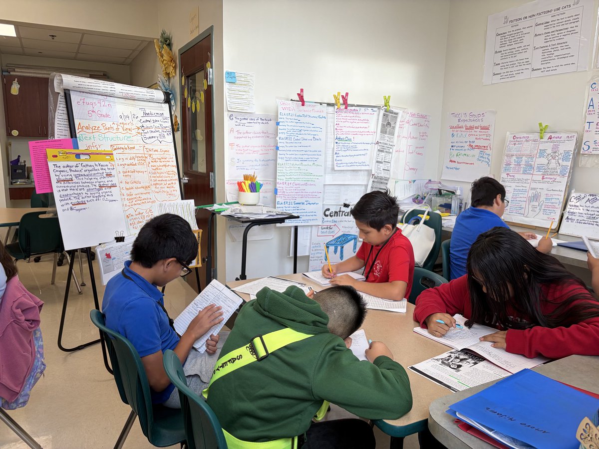MarsiaTucci's tweet photo. 5th grade #esol analyze authors’ claim and perspectives and identify text structures as we finish up nonfiction @DebyMcNichols @JupiterElemPBC https://t.co/sY197LhS6O
