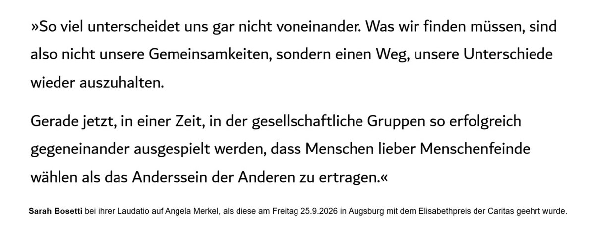 NotizBox's tweet photo. Zitat Fremdheitskompetenz @sarahbosetti

Viel unterscheidet uns nicht. Was wir finden müssen, sind nicht Gemeinsamkeiten, sondern einen Weg, unsere Unterschiede wieder auszuhalten.

Gerade jetzt, wo Menschen lieber Menschenfeinde wählen als das Anderssein der Anderen zu ertragen. https://t.co/wkevmRBh2k