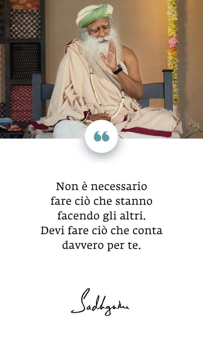 Riccard13371991's tweet photo. Solo se siamo connessi con noi stessi possiamo  capire ciò che davvero vogliamo fare.
#SadhGuruWisdom 
#SadhGuruQuotes https://t.co/ANb04tRuGv