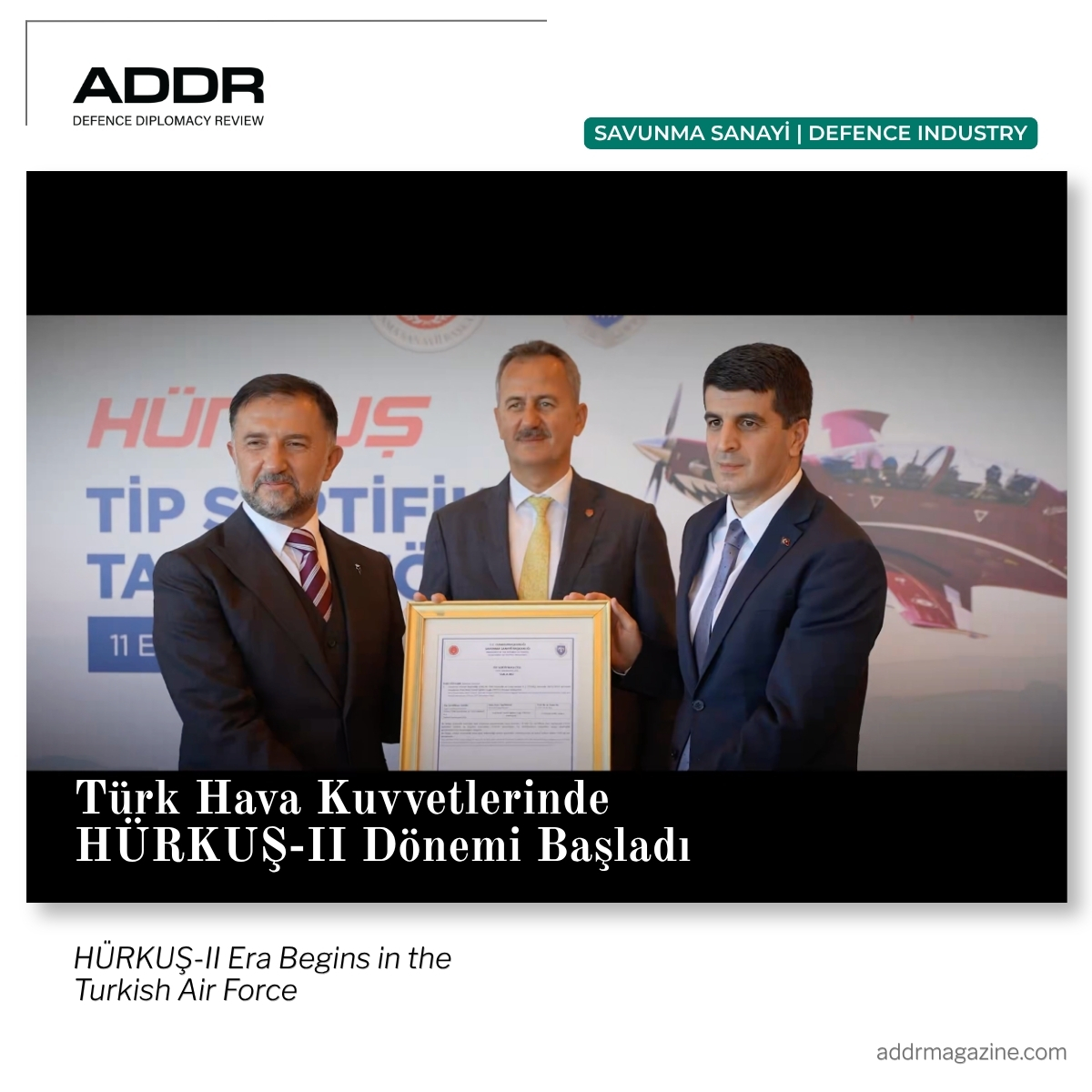 ADDRMagazine's tweet photo. TR

Türk Hava Kuvvetlerinde HÜRKUŞ-II dönemi başladı.

İlk iki HÜRKUŞ-II teslim edildi. 15 uçaklık program 55 uçağa çıkarıldı. Teslimatların 2028 sonuna kadar tamamlanması hedefleniyor.

#HÜRKUŞ @TUSAS_TR #TürkHavaKuvvetleri

----

EN

The HÜRKUŞ-II era has begun in the Turkish Air Force.

The first two aircraft have been delivered, while the programme has expanded from 15 to 55 HÜRKUŞ-IIs. Deliveries are planned to be completed by the end of 2028.

#HÜRKUŞ #TUSAŞ #TurkishAirForce

Link: https://t.co/b33OjX88z9