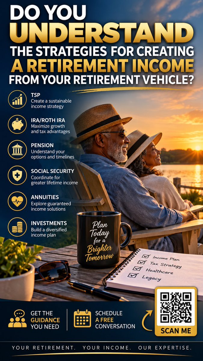 luvdogdesi's tweet photo. Do you understand the strategies for creating retirement income from your retirement accounts? Start planning today so your savings can support the lifestyle you want tomorrow. #RetirementPlanning #RetirementIncome #askmehow #lifelovelord #d224l https://t.co/hhLbUtBLZ8