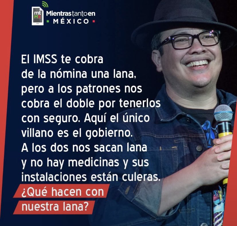 Abgdeltrabajo's tweet photo. Critiquemos al IMSS por su pésimo servicio, el desabasto y las filas eternas. Pero no confundamos: pagar seguridad social no es un abuso contra el patrón, es un derecho del trabajador. https://t.co/8AmQCGO3eO