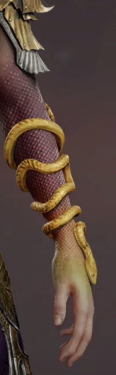 ziiwizz's tweet photo. The cost of having a badass bow is that your left arm becomes part snake. https://t.co/62GcoVXbef