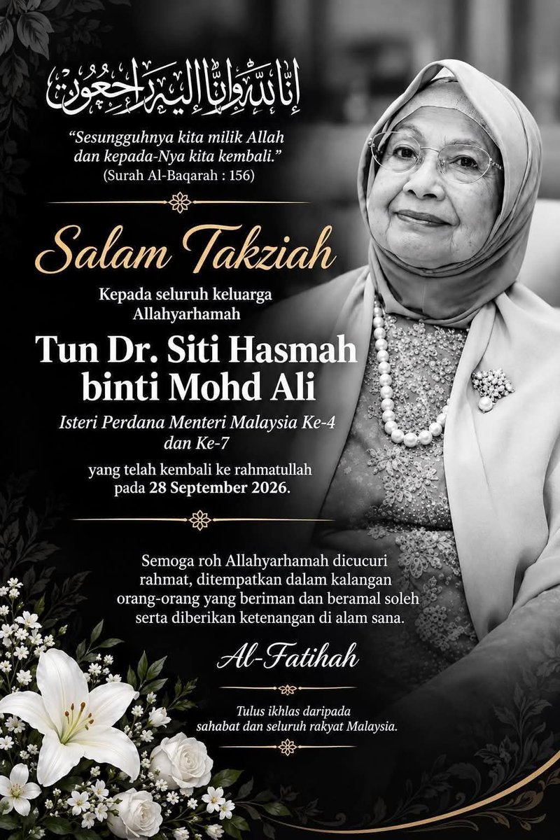 DatoJamal111's tweet photo. Al-Fatihah... https://t.co/MYFNTgcb11