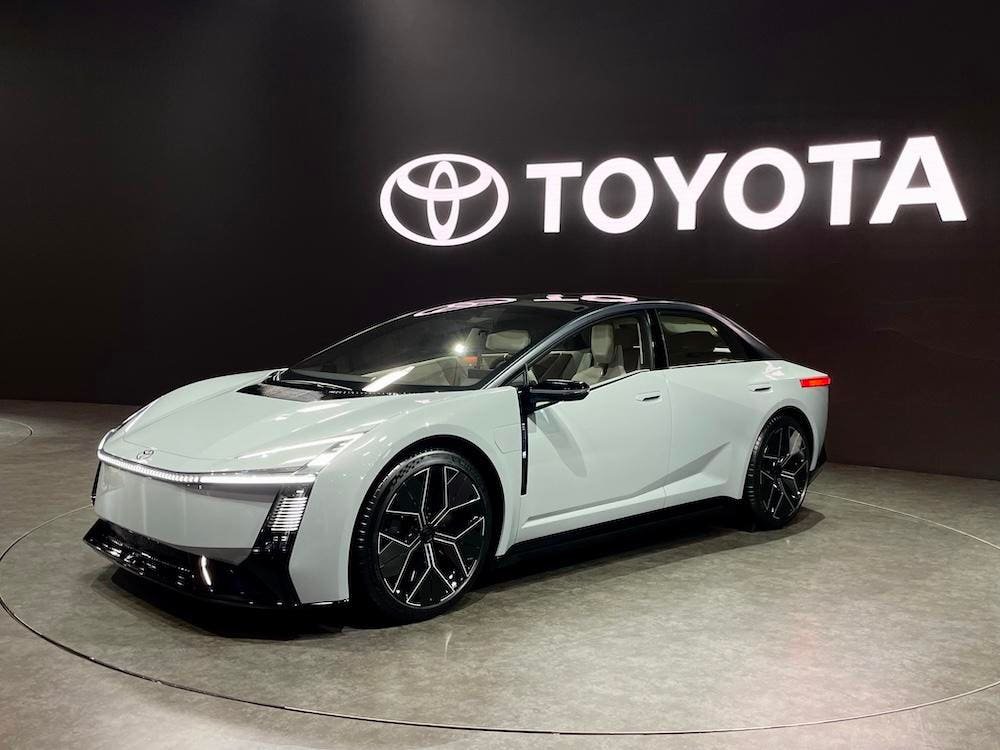 InsideTheENT's tweet photo. Tesla changed the rules, and Toyota is racing to catch up.

The new Toyota Corolla concept introduces both EV and hybrid models. https://t.co/hKp6jyGgPq