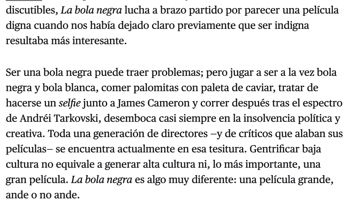 maties_tp's tweet photo. No deixeu de llegir a Elisa McCausland i Diego Salgado, dues de les veus (i ments) més estimulants, generoses i incorruptibles del paisatge crític actual —i que, almenys en el meu cas, són la prova fefaent que dissentir és només el preludi per enriquir els textos culturals. https://t.co/ji5aUrnsge