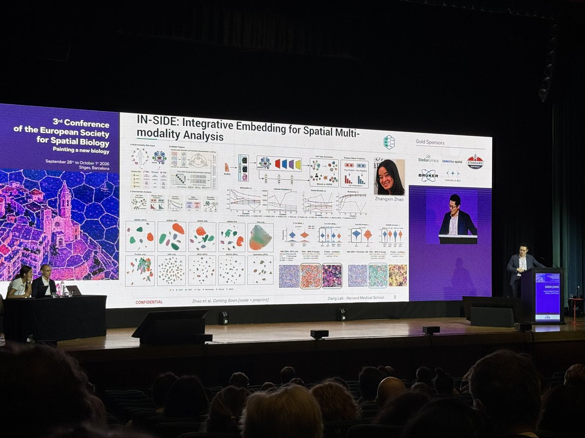 JimMansfieldYWG's tweet photo. @SizunJ Fantastic Cells and Where to Find Them. A tour de force of multiomic staining, imaging, and analysis. #ESSB2026 https://t.co/2WlSzA7jIr
