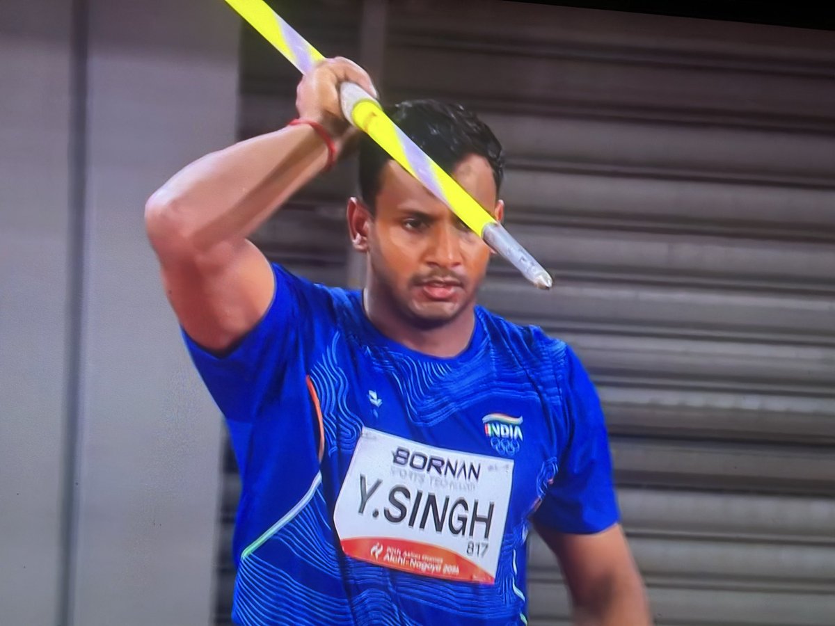 shivasportsind's tweet photo. #Athletics               

#Asiangames #JavelinM

#Yashvir  won #Silver with 85.72 PB &amp; #Rohit won #Bronze with 84.35  ; medal number 44 &amp; 45 for #teamindia 

@VishankRazdan @monster_zero123 @Anmolkakkar27 @TheKhelIndia @kaypeem @Flydon8 @Navinsports  @anushiyaxx @the_anandgoyal https://t.co/7oTGmvcopR