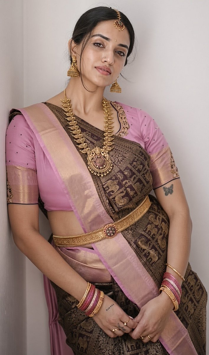 akashvibes's tweet photo. Good Evening Friends 😊 
Grace in every fold ✨ 
Gold that doesn’t shout. Some faces don’t just wear a saree — they complete it.
Shreya Vishakant making heritage look effortless 🔥 
#ShreyaVishakant ♥️ https://t.co/Ltt21EplhY