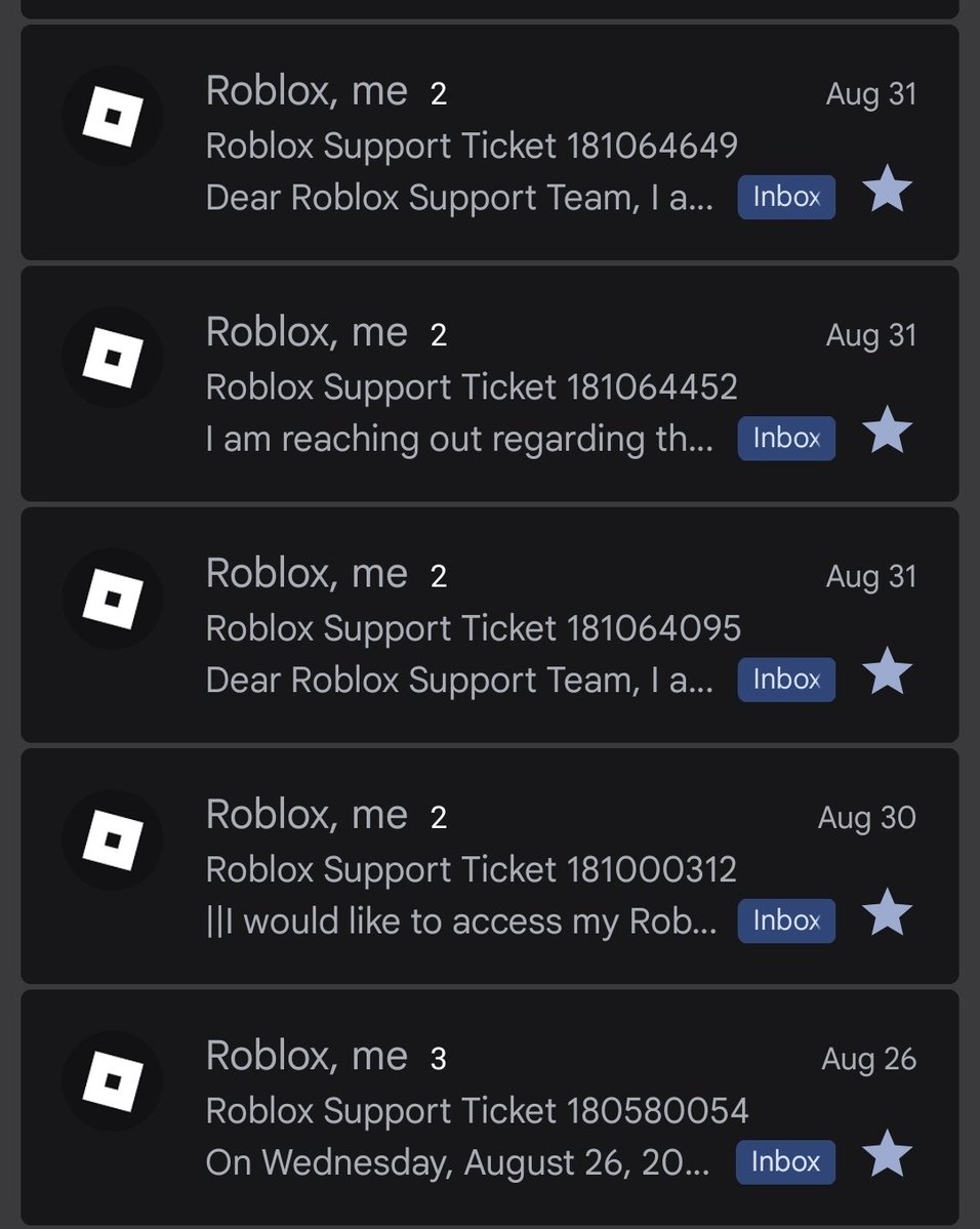 Fumsly's tweet photo. 💔 Day 34. My appeal was denied because I'm not in the EU. I'm sending a new one today. I miss my account so much. 5+ years, 500K+ Robux, and still no response. If anyone knows a Roblox employee, please reach out. 🙏
❤️ Like &amp; 🔁 repost #Roblox #RobloxBan  @Roblox
$RBLX https://t.co/asn2aNCQ6S