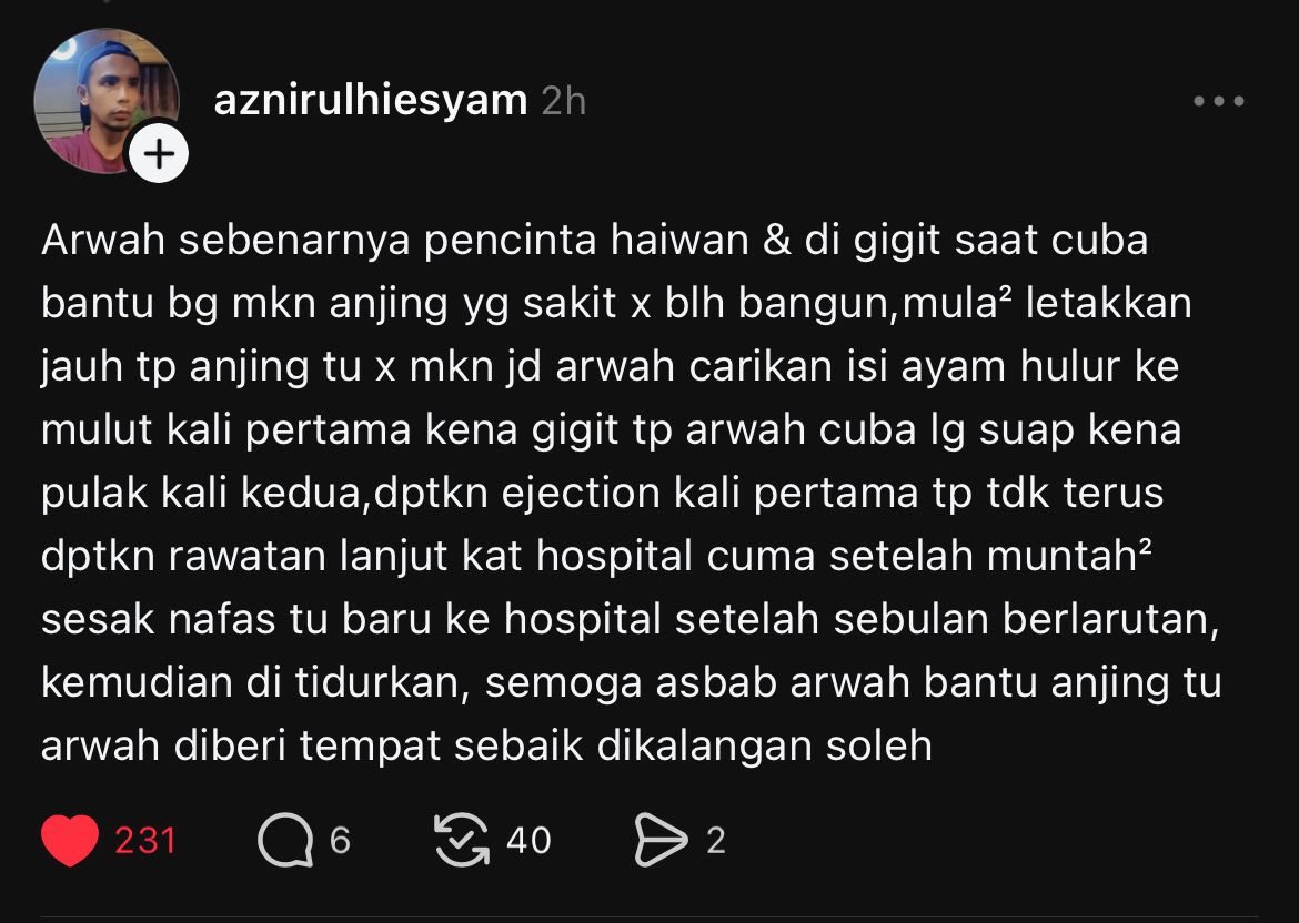 BendiTheBagak's tweet photo. Full story.

Kesian takde orang kisah sgt sebab nyawa yang terbang ialah Melayu. https://t.co/g5dFbrdUlN