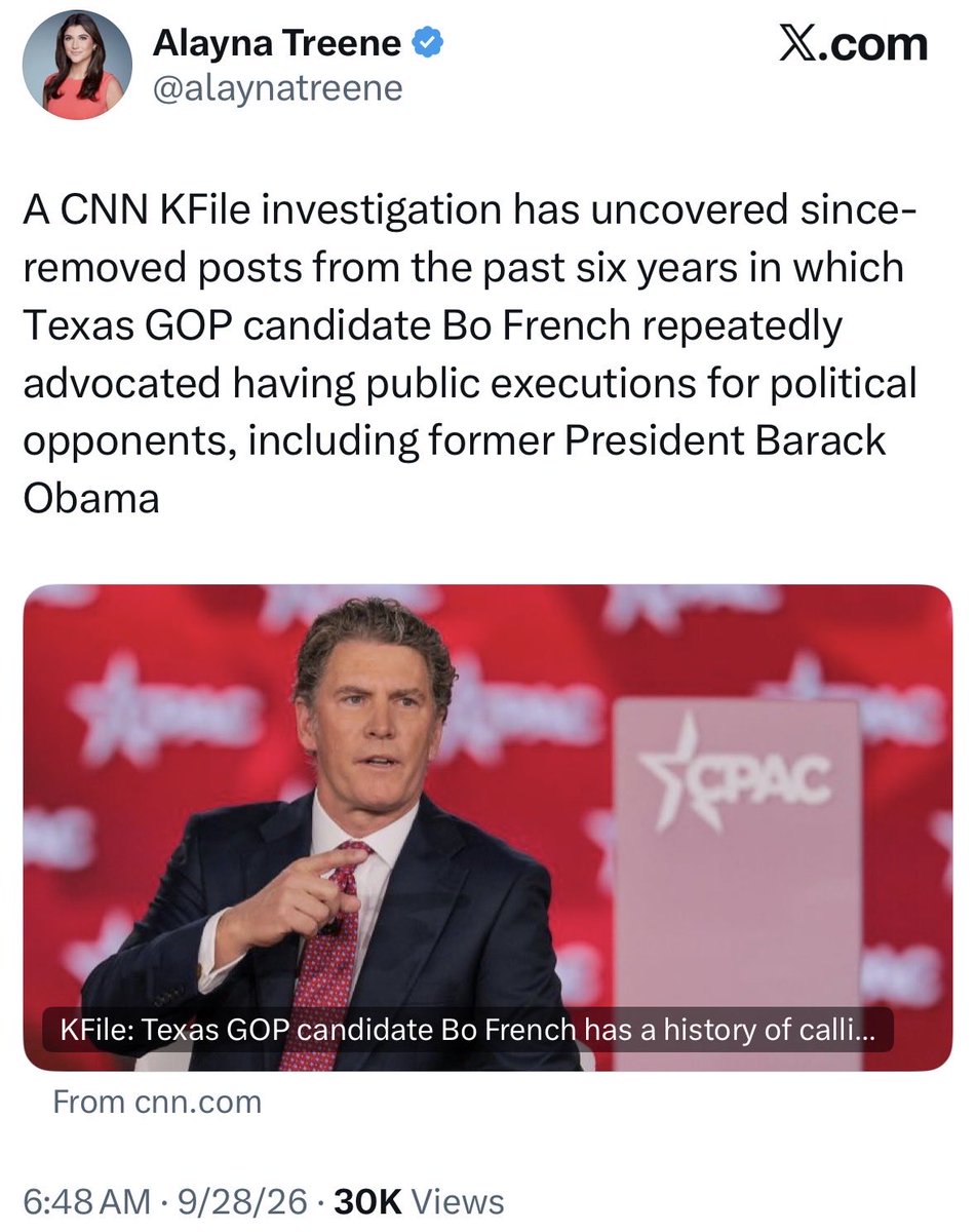 BreannaMorello's tweet photo. CNN is going after Bo French.

Just another reason to vote for him! https://t.co/72znB6kicP