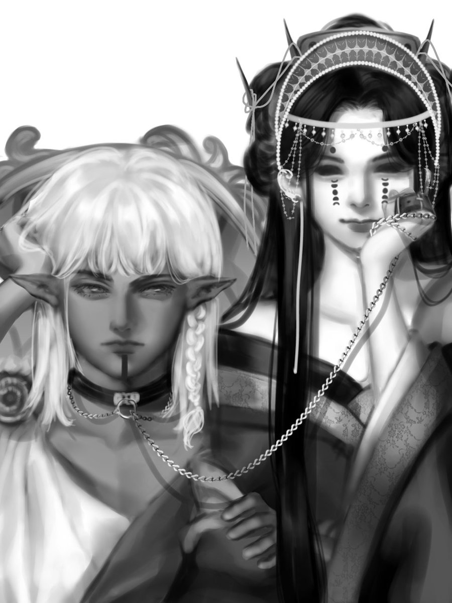 ShenqQuanrui's tweet photo. Next commss greyscale ~💖🫶🏻 https://t.co/4wNXTBuQ1u