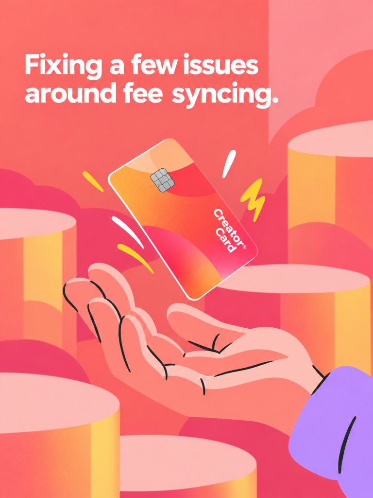 CreatorCardOrg's tweet photo. We’ve been fixing some rough edges around fee syncing.

The simple version of the product is easy to explain: launch a token, generate creator fees, and use those earnings through your card. The actual experience needs to feel just as simple.

Right now we’re refining how fee activity moves through the product and, just as importantly, how that movement is shown to the creator. Nobody should be left wondering whether fees have been picked up, whether they’re still processing, or what happens next.

A lot of the current work is about making that connection between token activity and card usage feel more obvious. Clearer states, fewer confusing transitions, and less jumping around just to understand where your earnings are.
The whole product depends on that bridge feeling reliable, so we’re spending the time to get it right.
