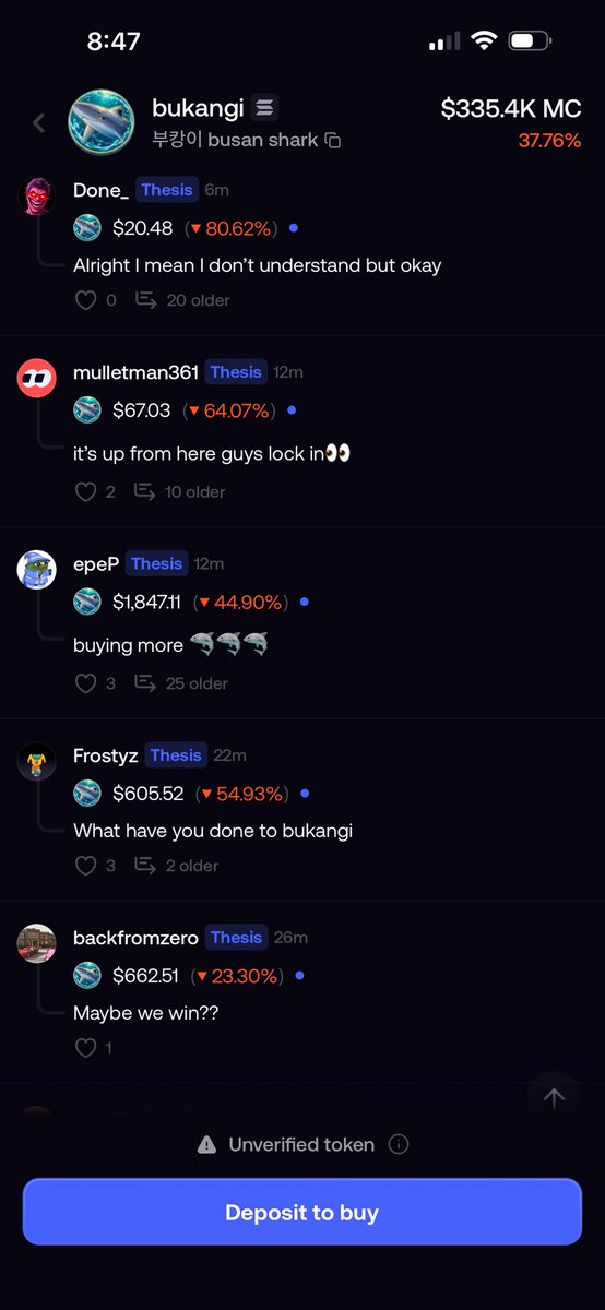 cellonchain's tweet photo. The @fomo app leads retail to the slaughter over and over again. The crypto is a scam perspective will only grow. In a normies mind they did everything right (buy the popular animal) and still got shafted. 

$bukangi https://t.co/1a87JZwBZ8