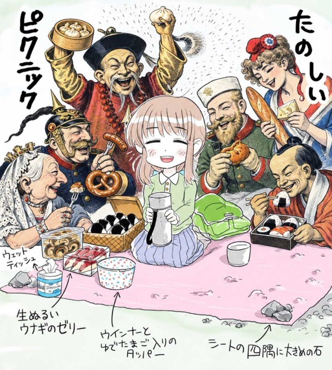 InsHatanCountry's tweet photo. たのしいピクニック（列強分割） https://t.co/Oz10LdFx9t