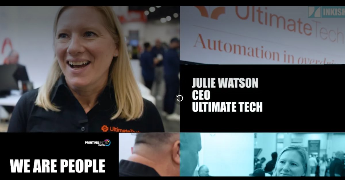 PrintImposition's tweet photo. At PRINTING United 2026 in Las Vegas, Morten B. Reitoft meets longtime friend Julie Watson, CEO of Ultimate Tech, for a conversation that has very little to do with products — and everything to do with the leadership... 

Watch the interview: https://t.co/lJCihPKGcL https://t.co/oPW2RWPKzZ