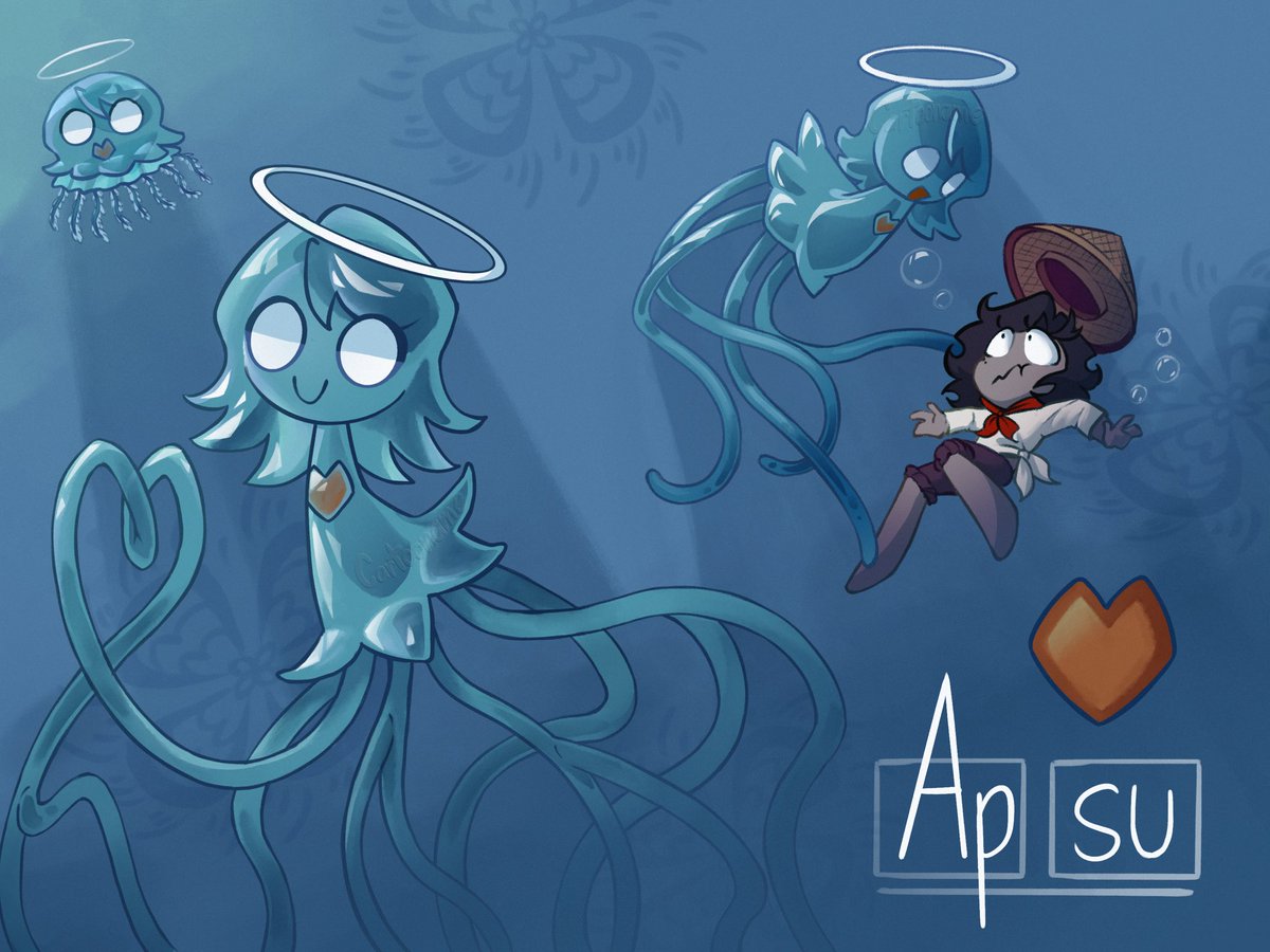 cartooname's tweet photo. I love the jellyfish dad!
I never thought getting another desktop pet would lead me back into my theorist phase.

Please support @0320032_ and download Screenside fisher! https://t.co/1NWvtJyjgA