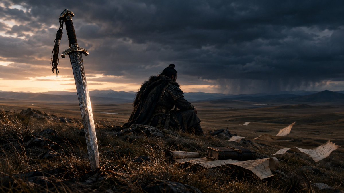 SoulScripts97's tweet photo. "A sword is useless in the hands of a coward, just as wisdom is useless in the hands of a man with no discipline."

— Genghis Khan https://t.co/dlkVXt0WFf