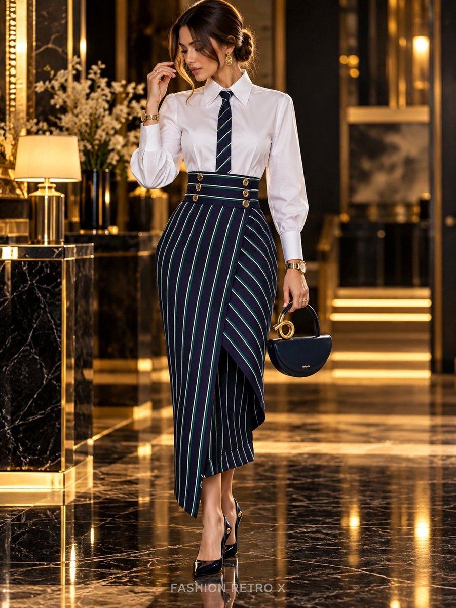 Fashion_Retro_X's tweet photo. Classic style with a modern twist. 🖤🤍 https://t.co/FmCvvlC1wU