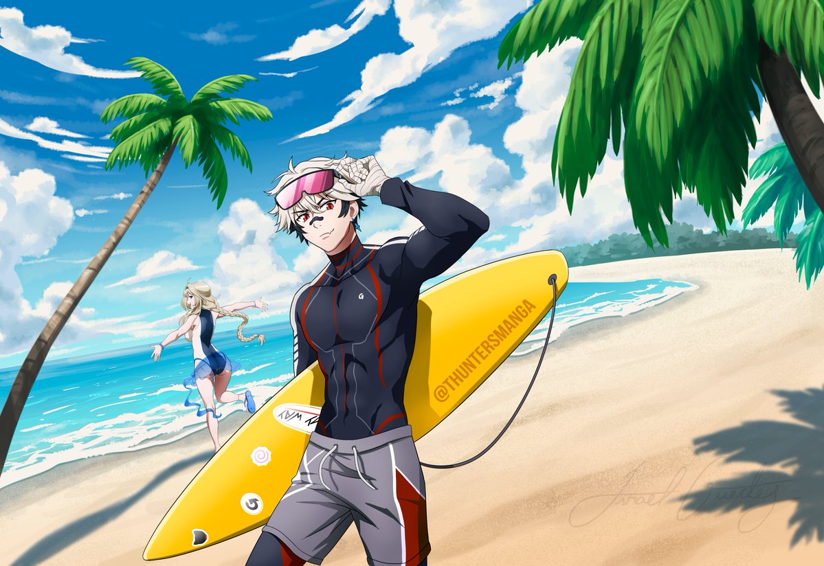 thunters_manga's tweet photo. Arte de praia que fiz pro @Toshiruz ano passado https://t.co/a7M6OB5kJE